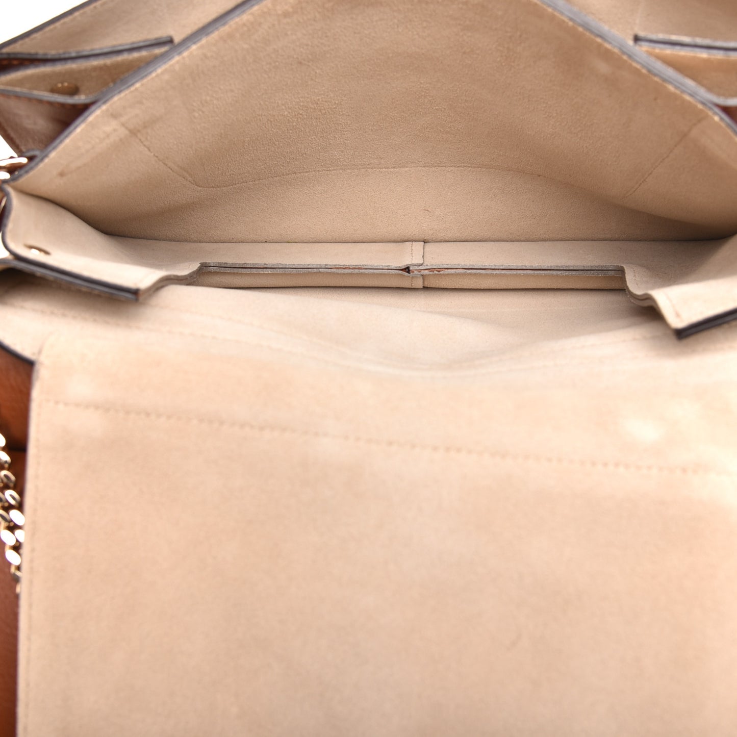 Suede Calfskin Medium Faye Shoulder Bag Tobacco
