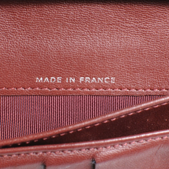 Lambskin Quilted Large Flap Wallet Black