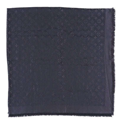 Louis Vuitton Monogram Silk Wool Shine Shawl Anthracite 1 of 3