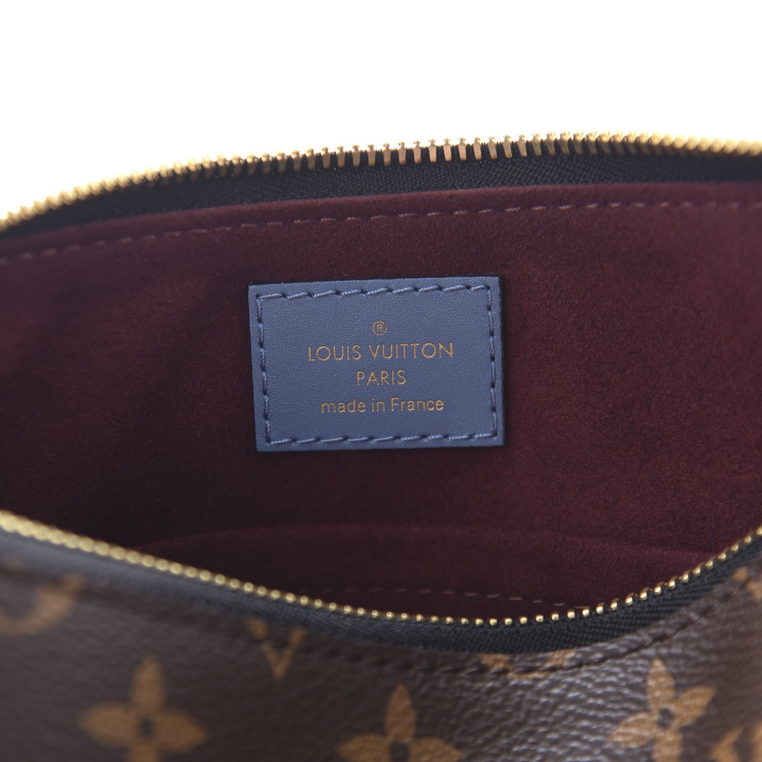 Louis Vuitton Monogram Beaubourg Hobo Mini Bordeaux Red Peach Safran Blue Jean Blue 8 of 9