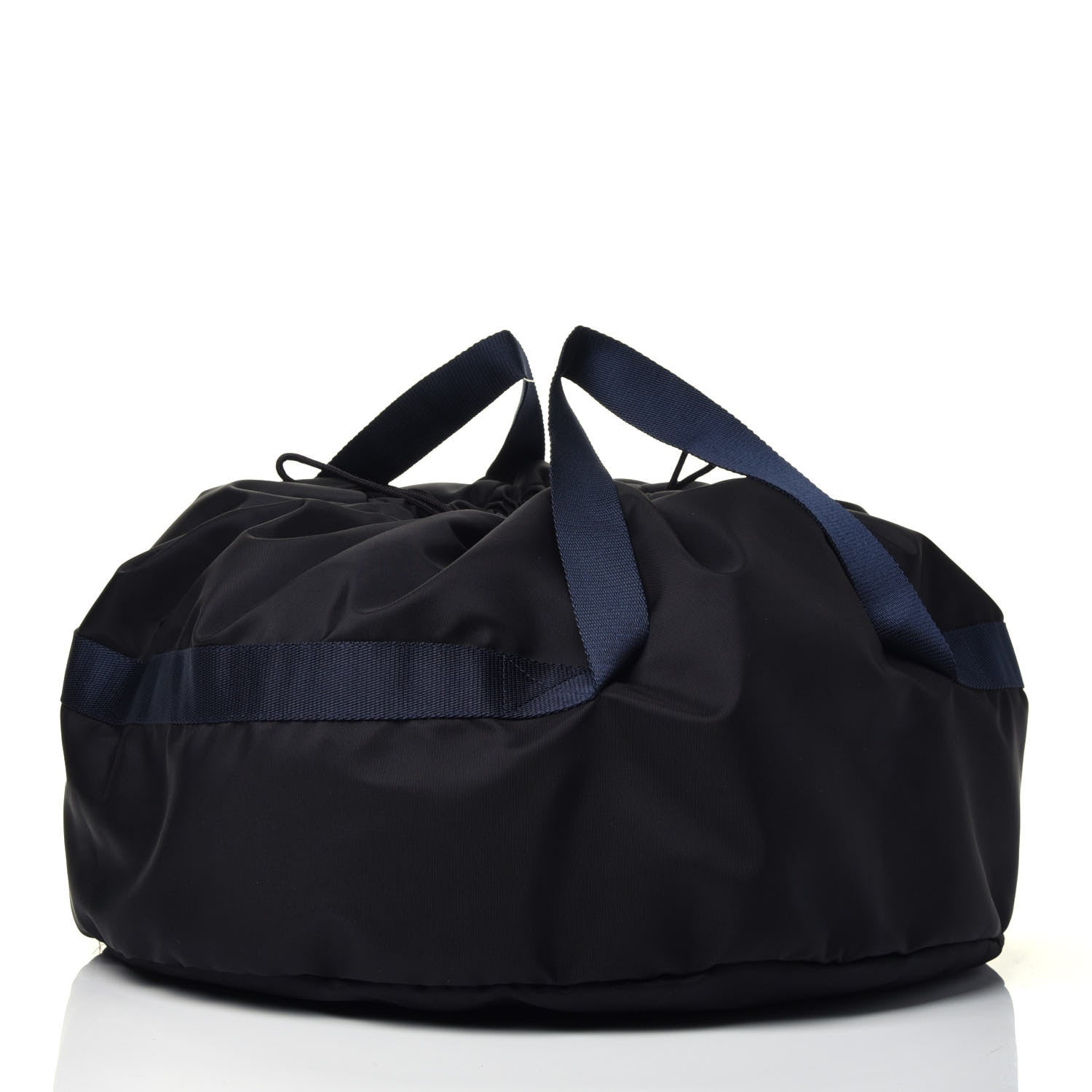 Balenciaga Textured Sport Nylon Logo Embroidered S Wheel Gym Bag Black Bleu Navy 3 of 8