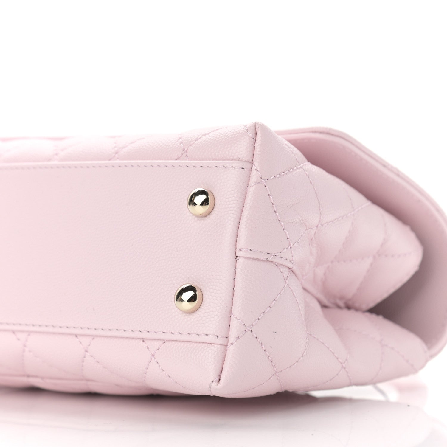 Chanel Caviar Quilted Mini Coco Handle Flap Light Pink 9 of 10