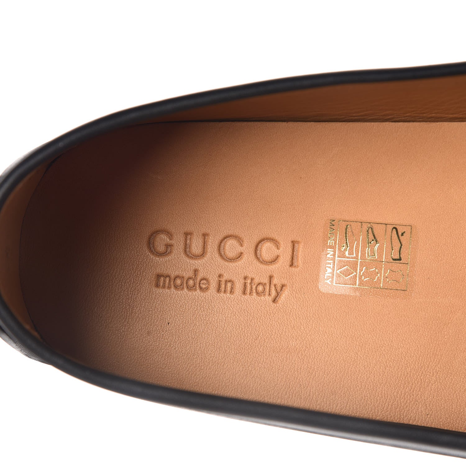 Gucci Guccissima Calfskin Mens Driver Loafers 9.5 Black 7 of 9