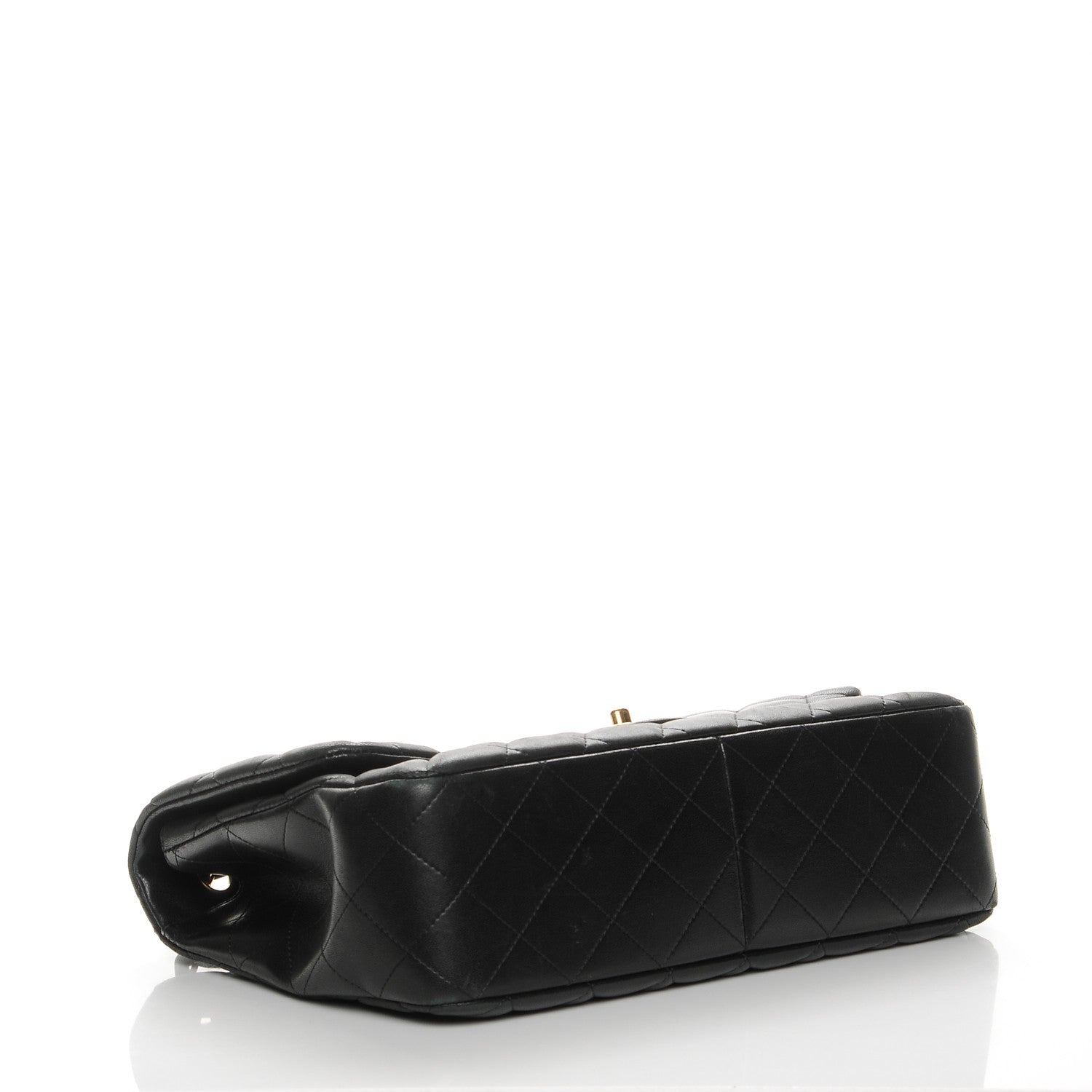Chanel Lambskin Quilted Jumbo Single Flap Black 4 of 12