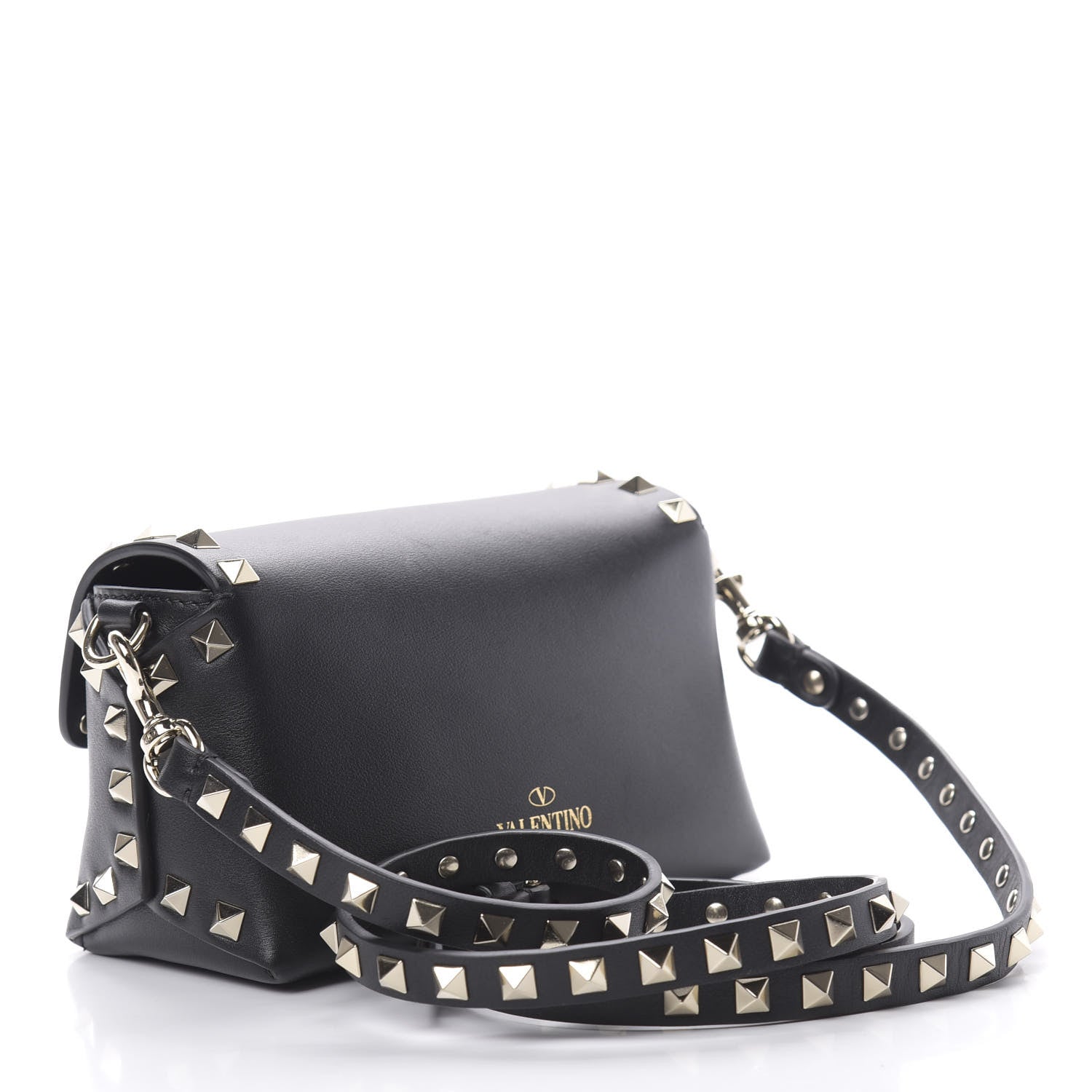Valentino Garavani Vitello Mini Rockstud Crossbody Bag Black 3 of 11