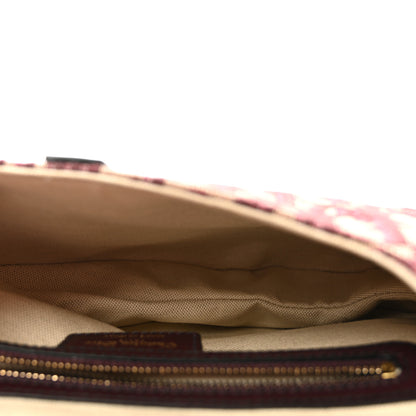 Christian Dior Oblique Saddle Bag Burgundy 5 of 9