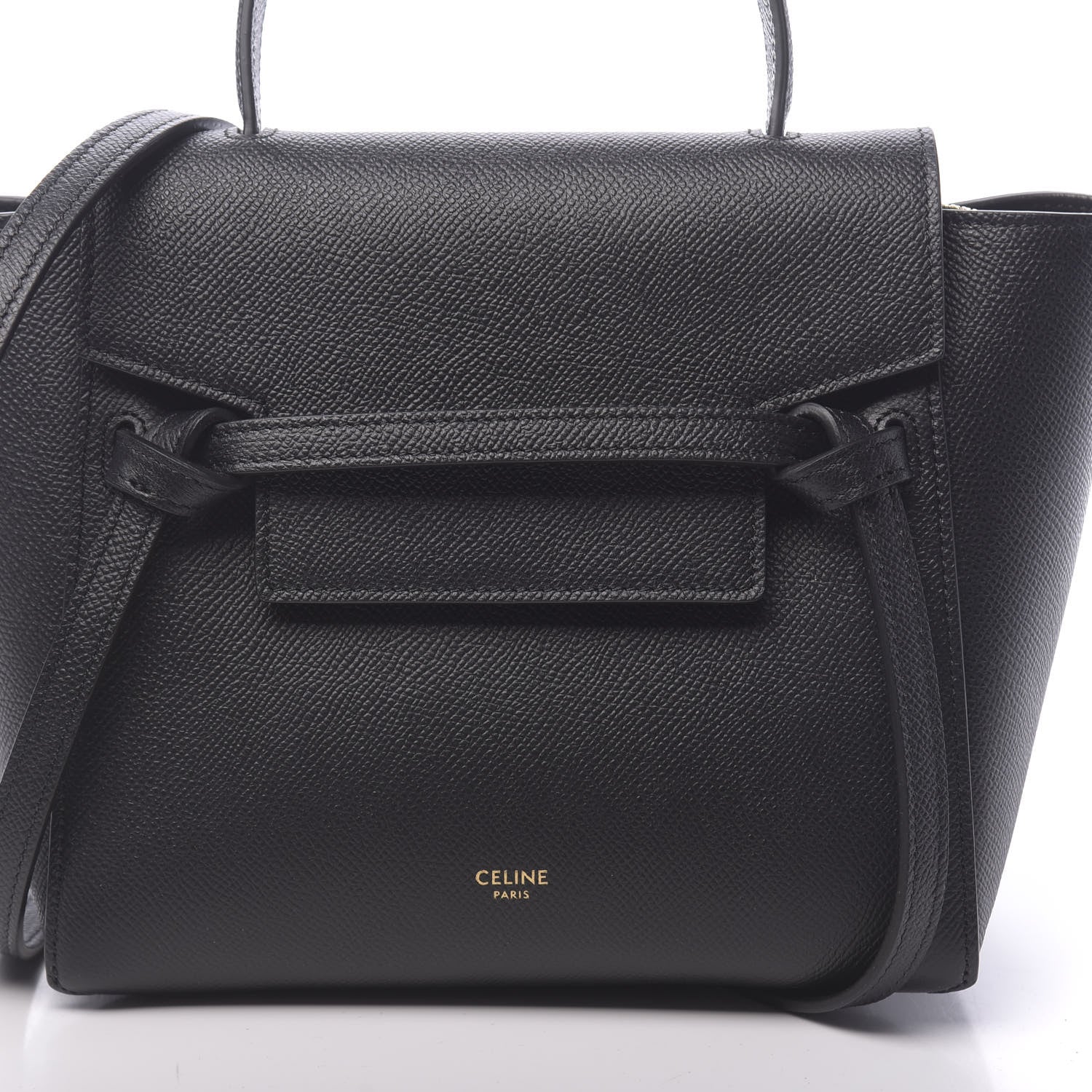 Celine Grained Calfskin Nano Belt Bag Black 10 of 10