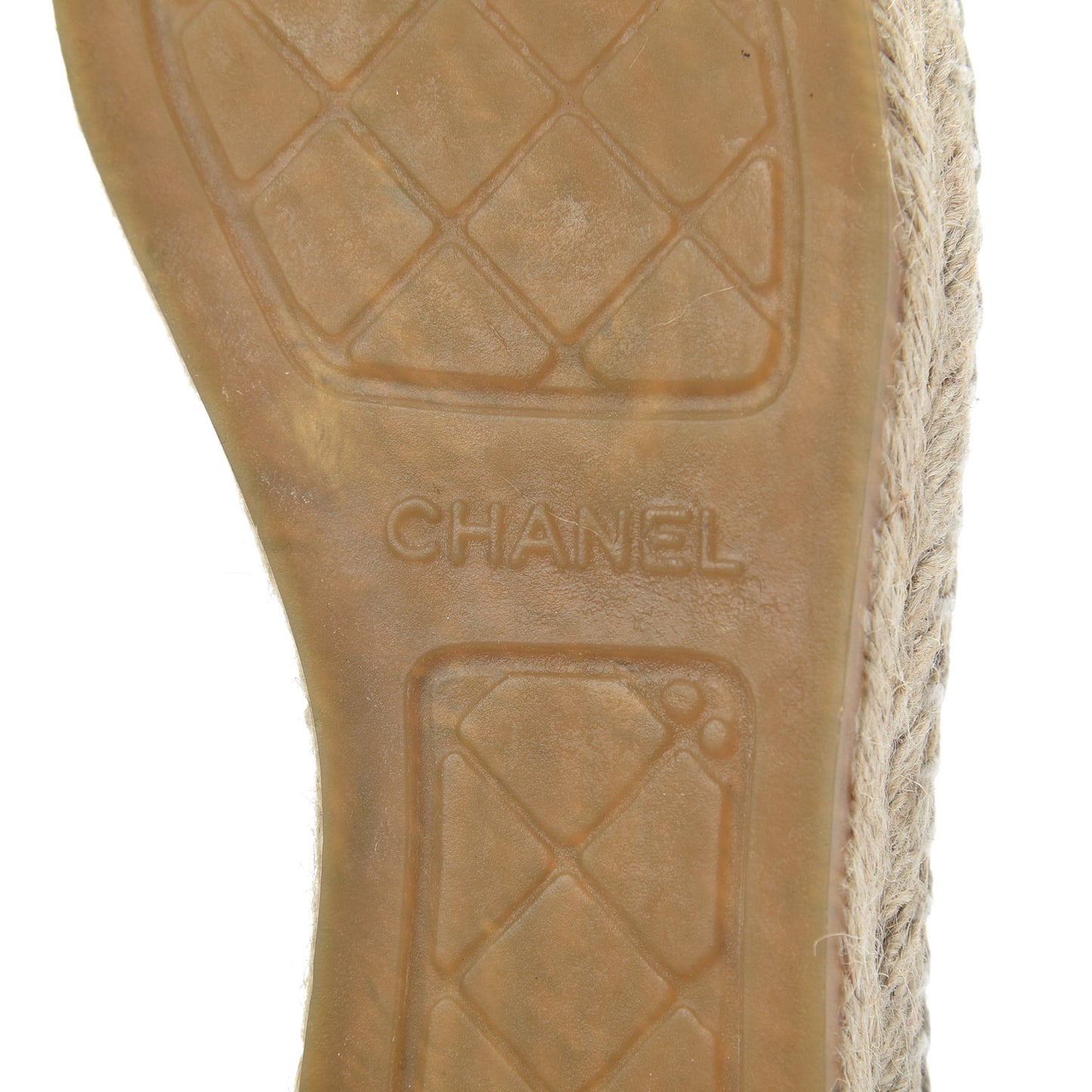 Suede Pearl CC Espadrilles 38 Beige Black