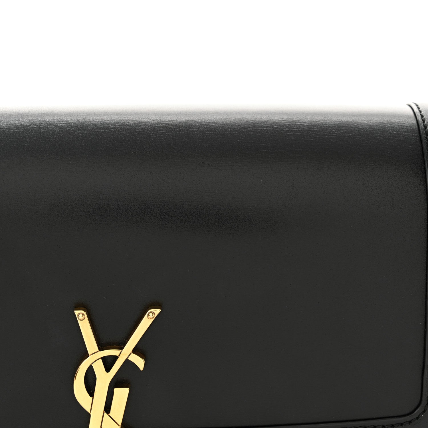 Saint Laurent Box Calfskin Monogram Medium Solferino Satchel Black 14 of 15