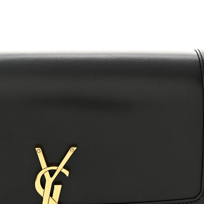 Saint Laurent Box Calfskin Monogram Medium Solferino Satchel Black 14 of 15