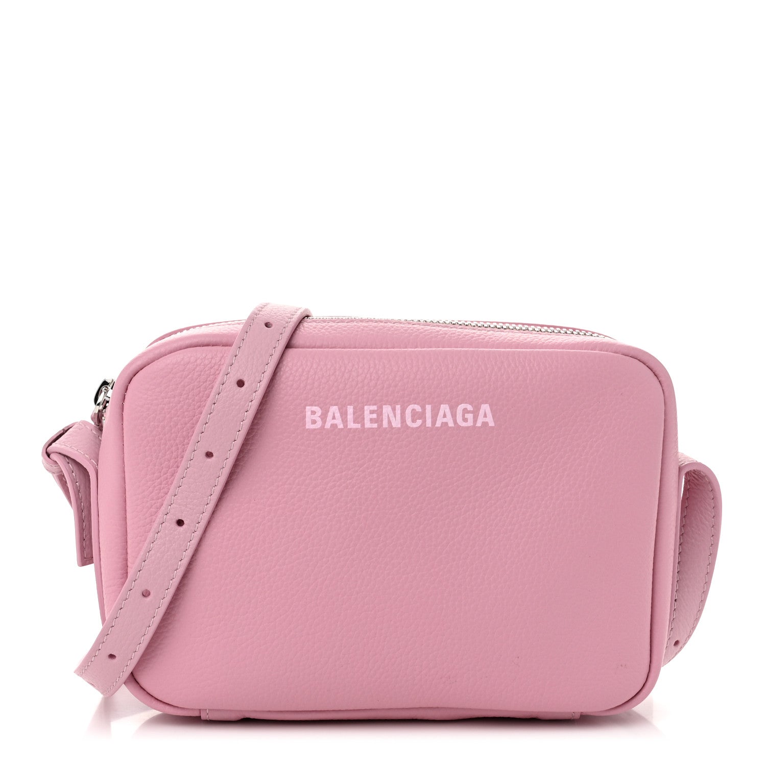 Balenciaga Calfskin Logo S Everyday Camera Shoulder Bag Pink 1 of 10