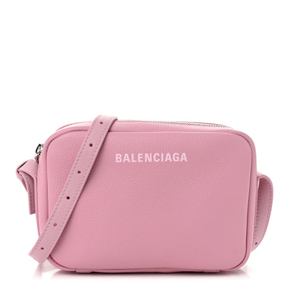 Balenciaga Calfskin Logo S Everyday Camera Shoulder Bag Pink 1 of 10