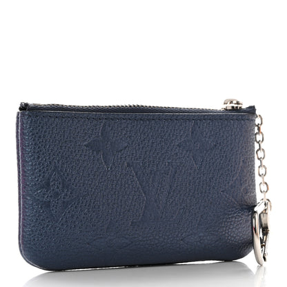 Louis Vuitton Metallic Empreinte Monogram Giant Key Pouch Navy Nacre 3 of 13
