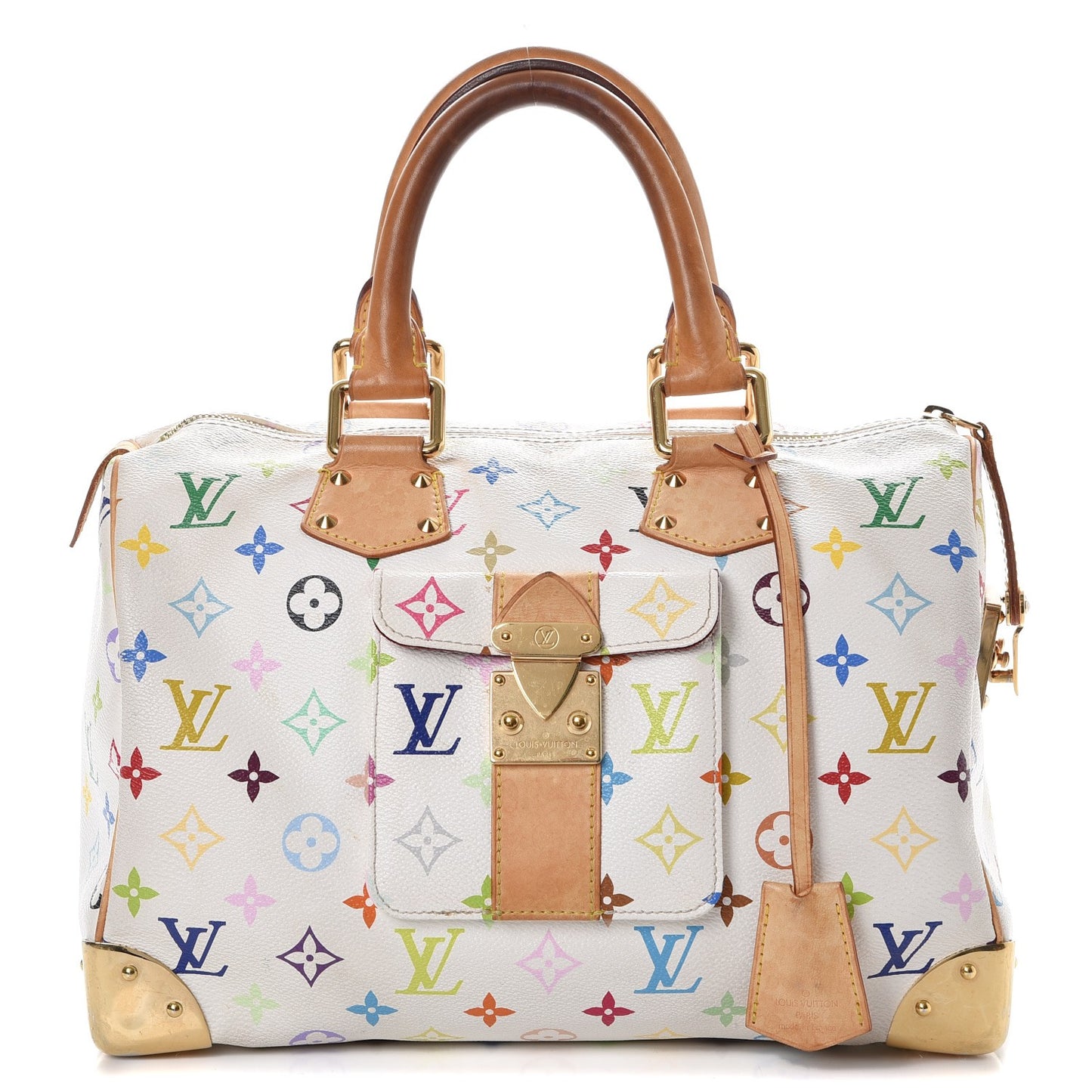 Monogram Multicolor Speedy 30 White