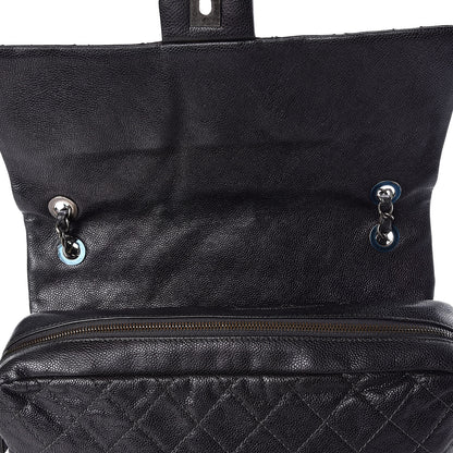 Chanel Iridescent Caviar Quilted Large Chic Flap Grey 10 of 11