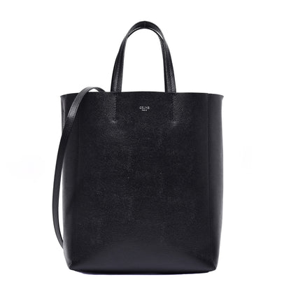 Celine Grained Calfskin Small Vertical Cabas Black 1 of 10