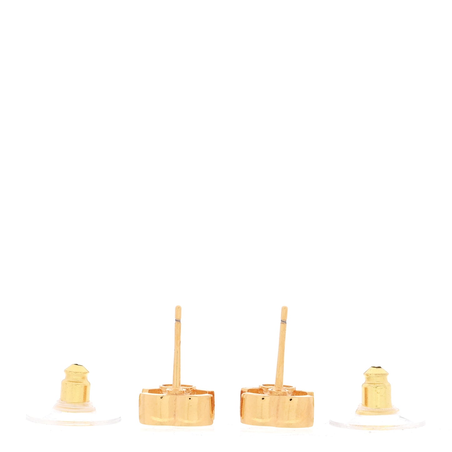 Metal CC Earrings Gold