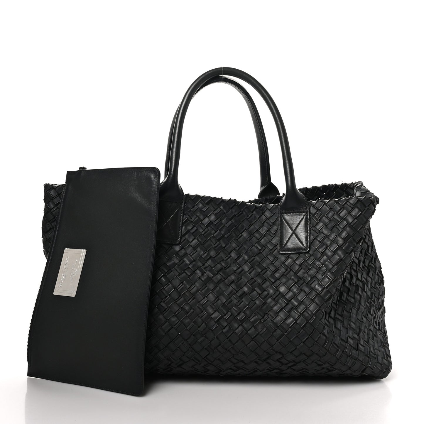 Nappa Intrecciato Medium Cabat Black