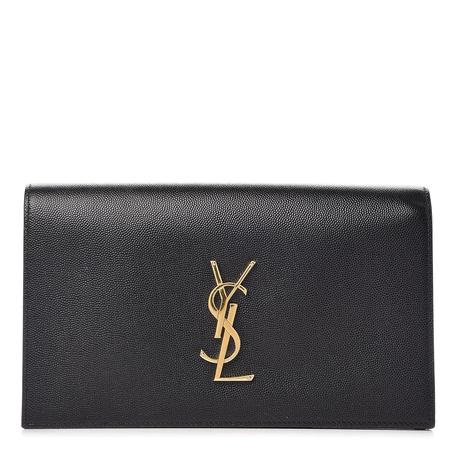 Grain De Poudre Classic Monogram Kate Clutch Black