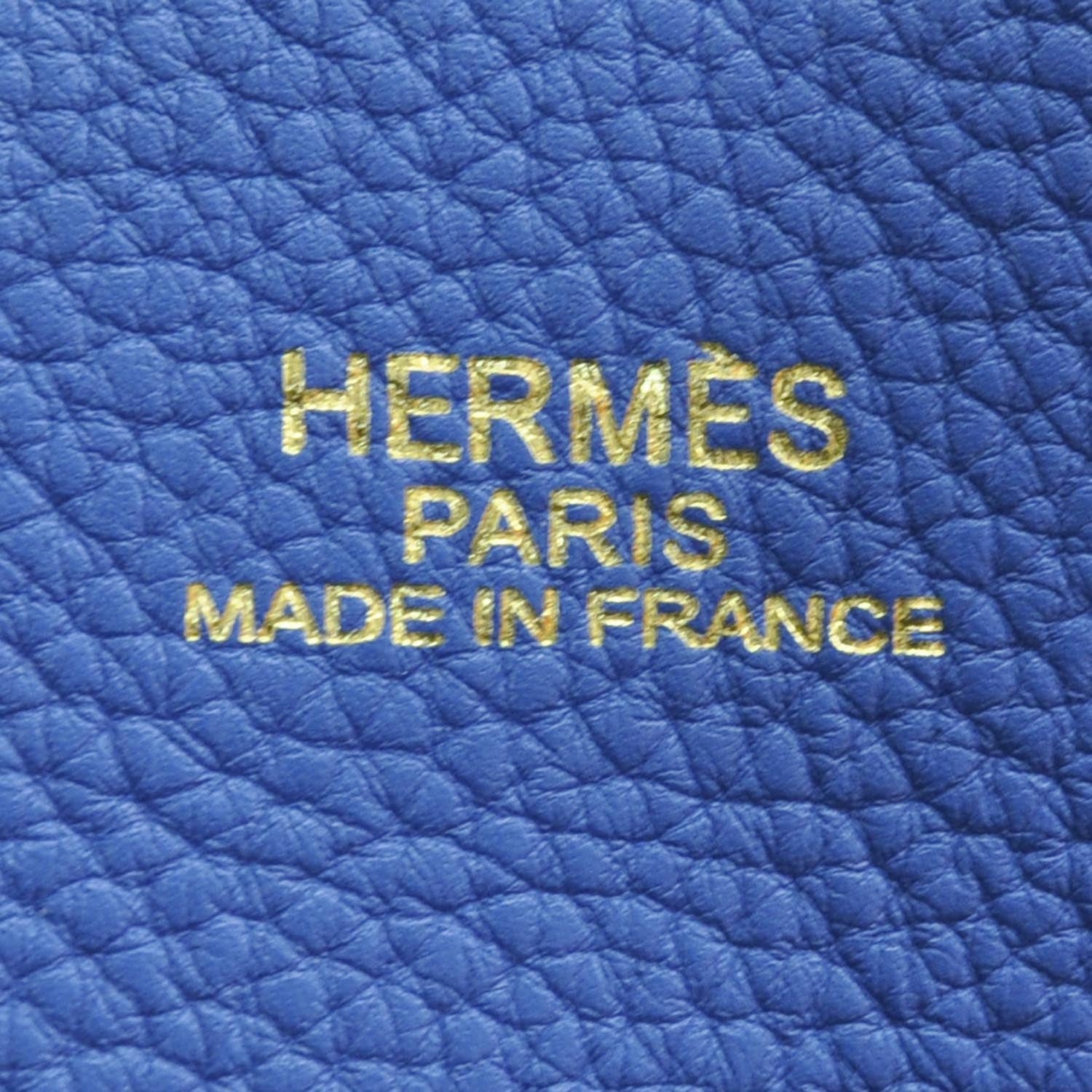 Hermes Taurillon Clemence Double Sens Reversible Tote Mykonos Etoupe 9 of 9