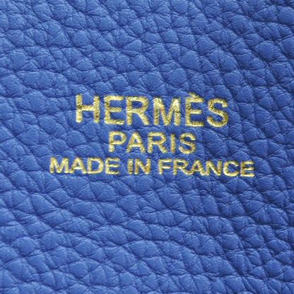 Hermes Taurillon Clemence Double Sens Reversible Tote Mykonos Etoupe 9 of 9