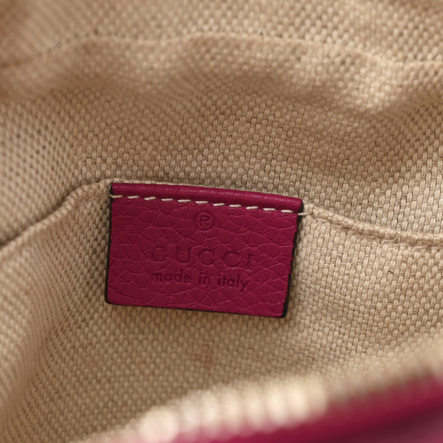 Gucci Pebbled Calfskin Small Soho Disco Bag Bright Bouganville 6 of 12