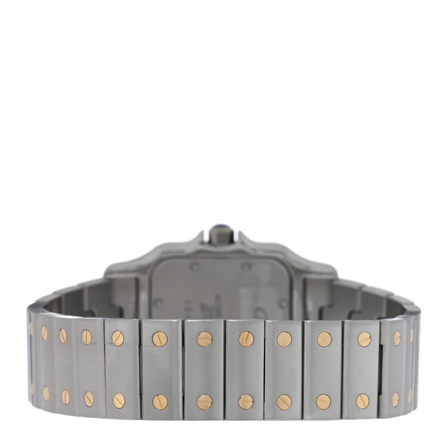 Cartier Stainless Steel 18K Yellow Gold 29mm Santos De Cartier Galbee Quartz Watch 3 of 4