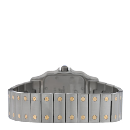 Cartier Stainless Steel 18K Yellow Gold 29mm Santos De Cartier Galbee Quartz Watch 3 of 4