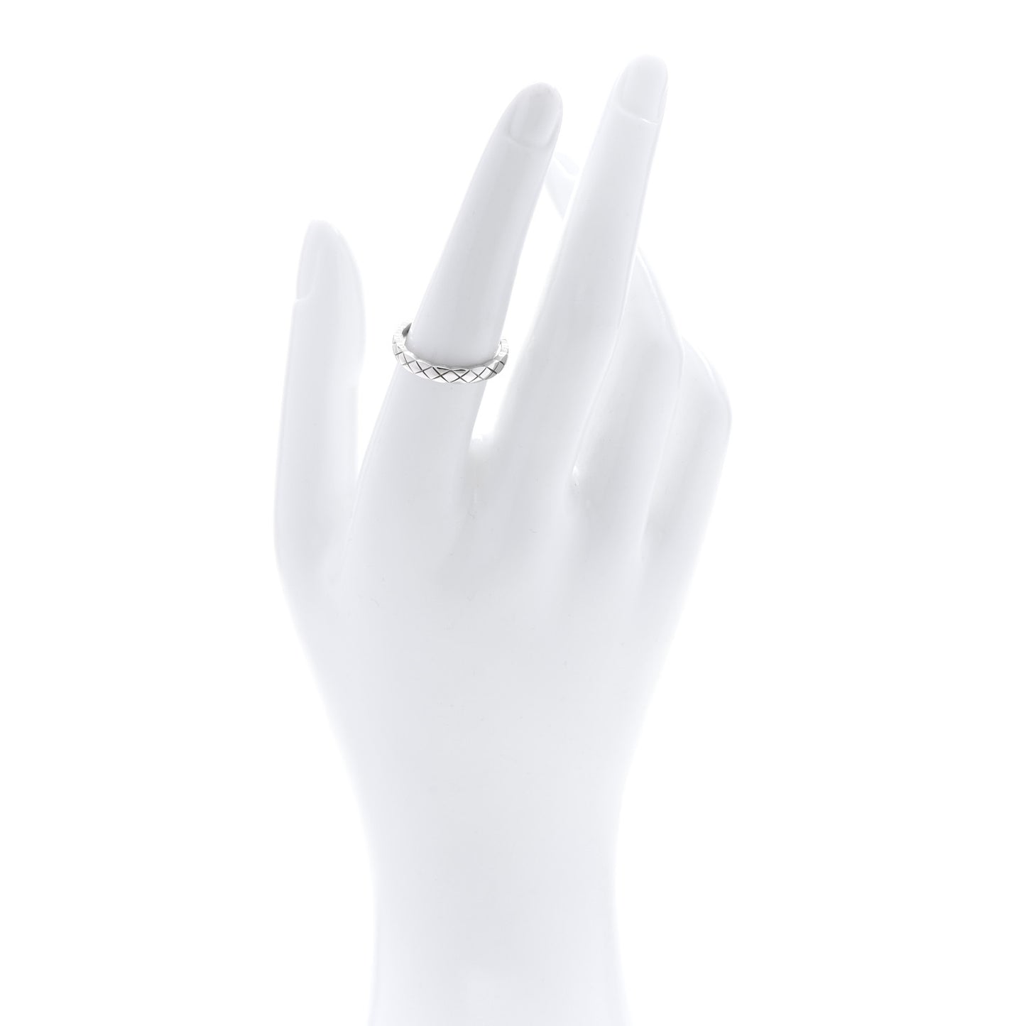 18K White Gold Mini Coco Crush Ring 55 7.25