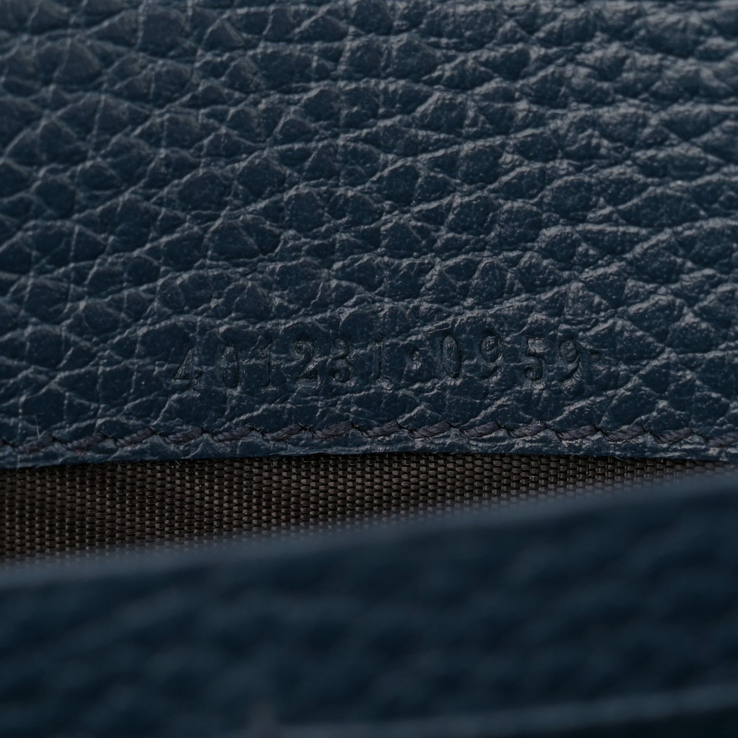 Dollar Calfskin Crystal Mini Dionysus Chain Wallet Blue Agata Black Diamond