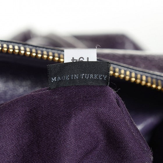 Vitello Lux Medium Bow Bag Viola