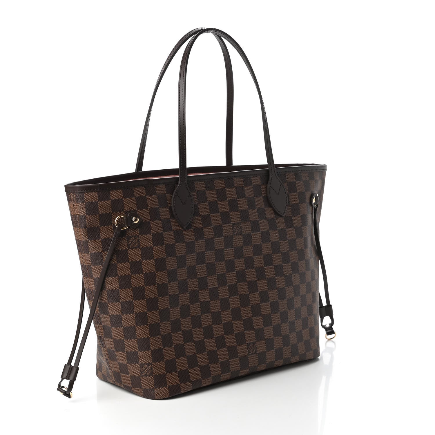 Louis Vuitton Damier Ebene Neo Neverfull MM Rose Ballerine 3 of 10