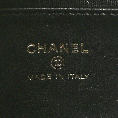 Chanel Shiny Caviar Quilted Bow Pouch Hobo Black 6 of 11