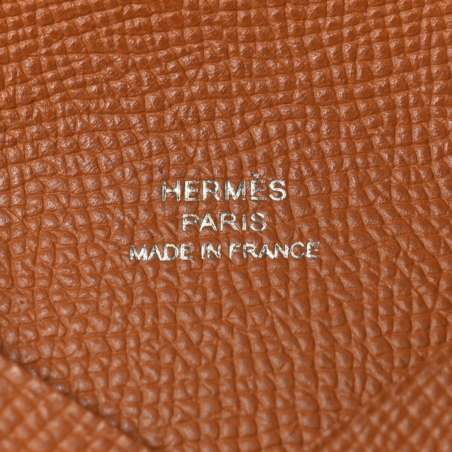 Hermes Epsom Calvi Card Case Gold 8 of 11