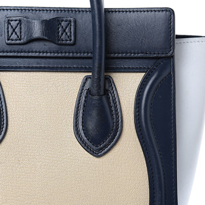 Celine Drummed Calfskin Nano Tri-Color Luggage Firefly 15 of 18