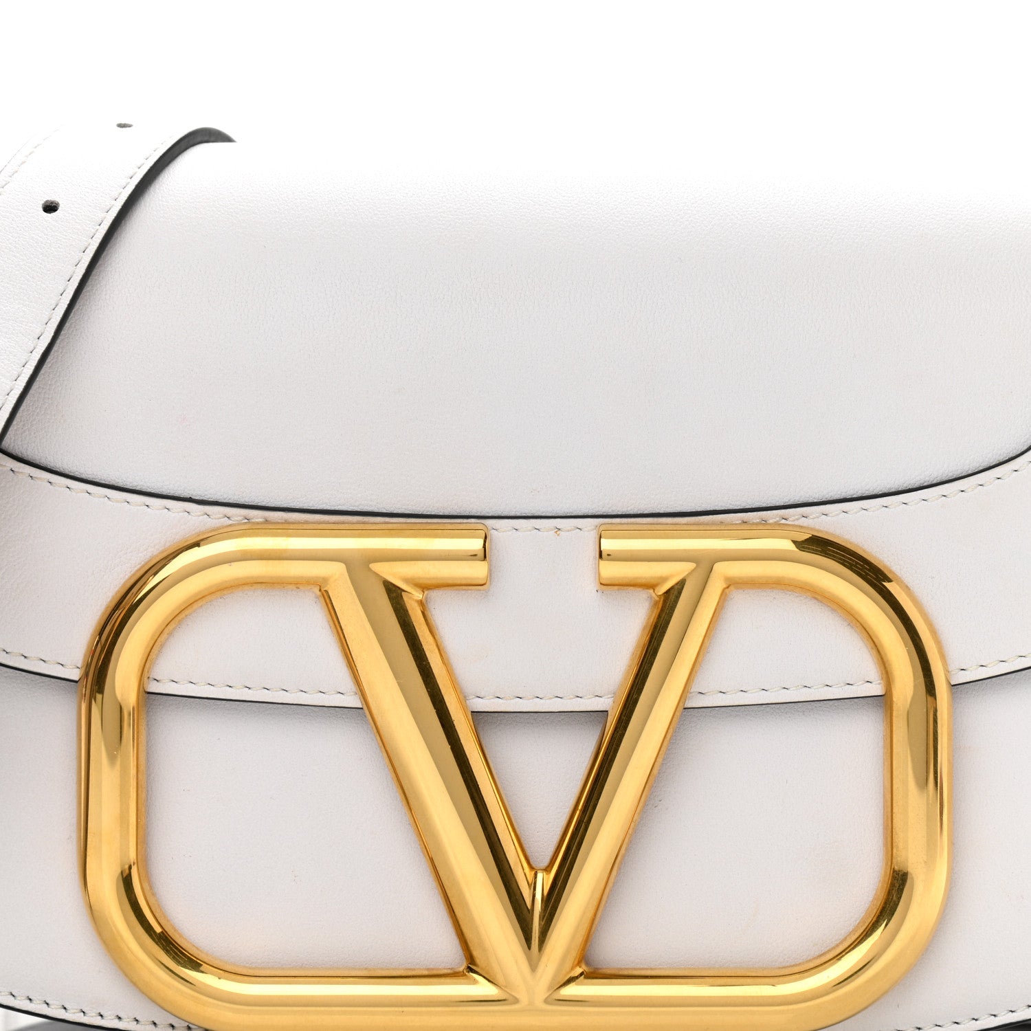 Valentino Garavani Smooth Calfskin Supervee Shoulder Bag Optic White 7 of 12