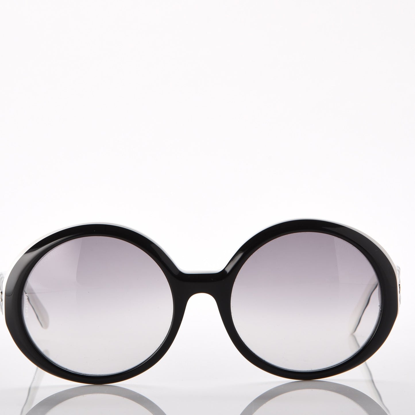 Quilted CC Mod Sunglasses 5120 Black White