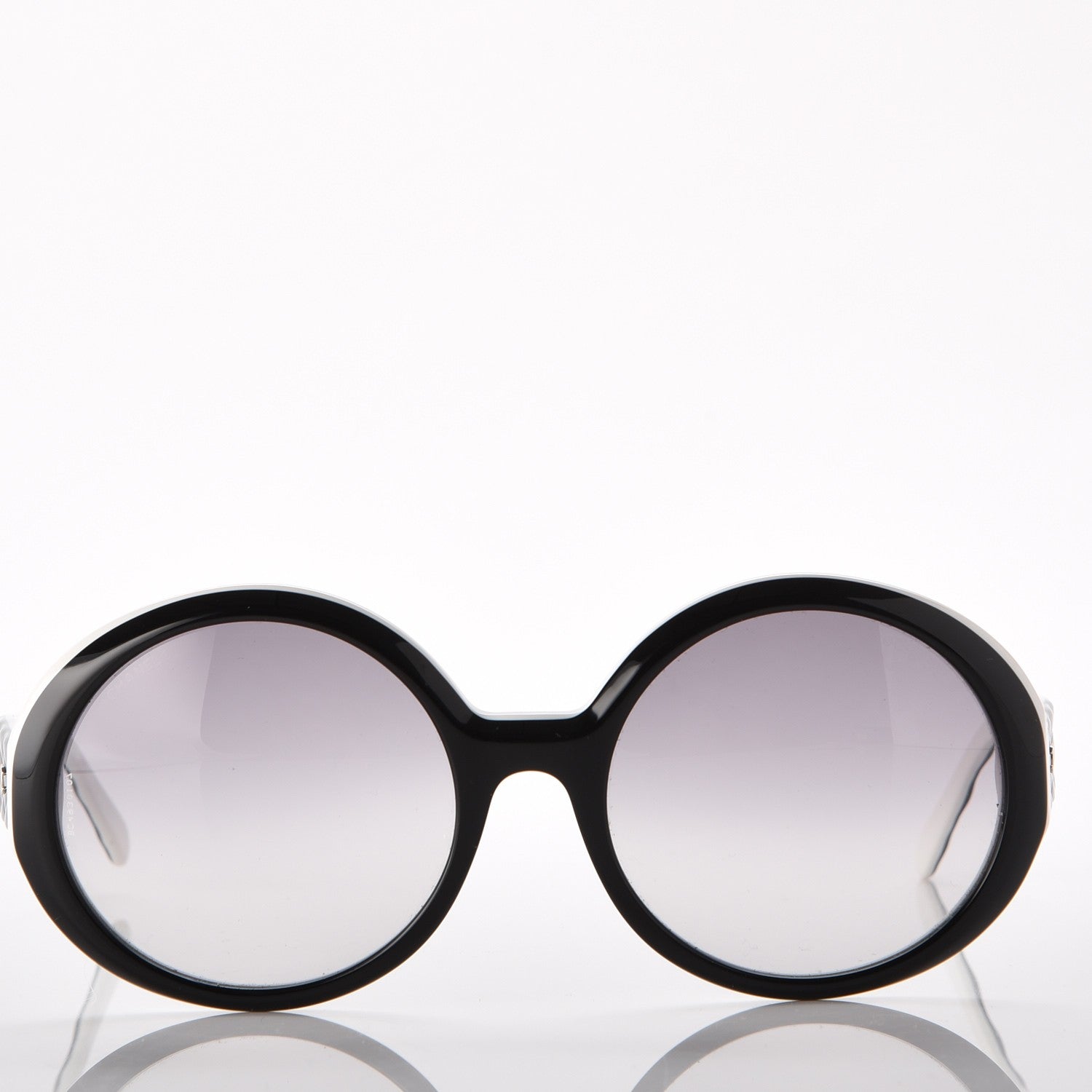 Chanel Quilted CC Mod Sunglasses 5120 Black White 2 of 7