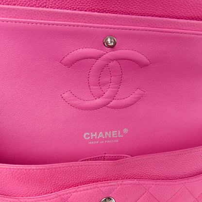 Chanel Iridescent Caviar Quilted Medium Double Flap Pink 6 of 13