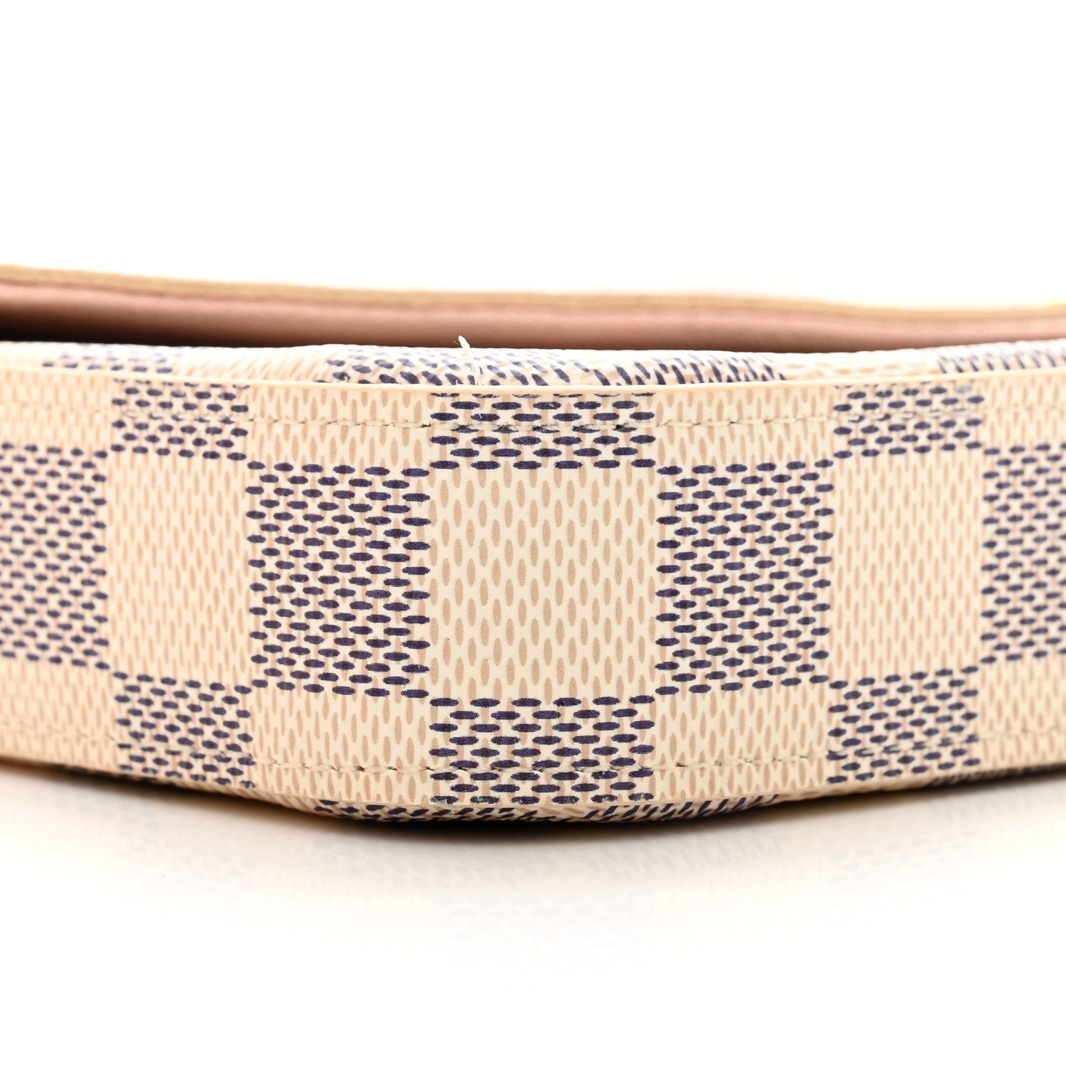 Louis Vuitton Damier Azur Pochette Felicie Chain Wallet Rose Ballerine 9 of 10