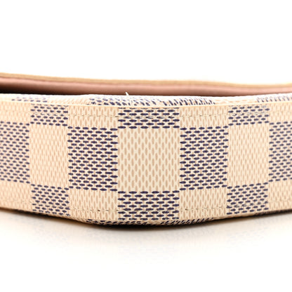 Louis Vuitton Damier Azur Pochette Felicie Chain Wallet Rose Ballerine 9 of 10