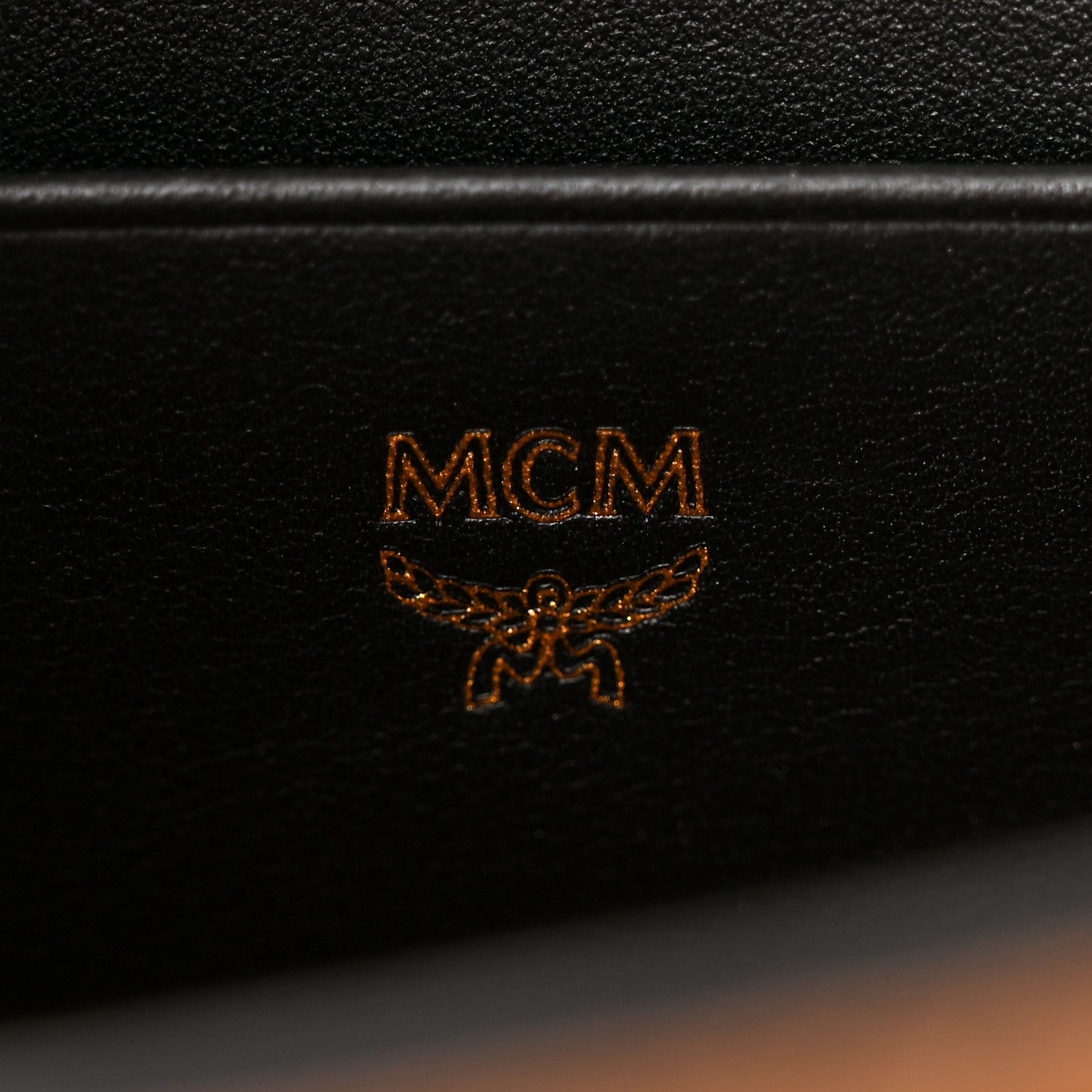 MCM Visetos Mini Patricia Round Crossbody Wallet Cognac Black 6 of 10