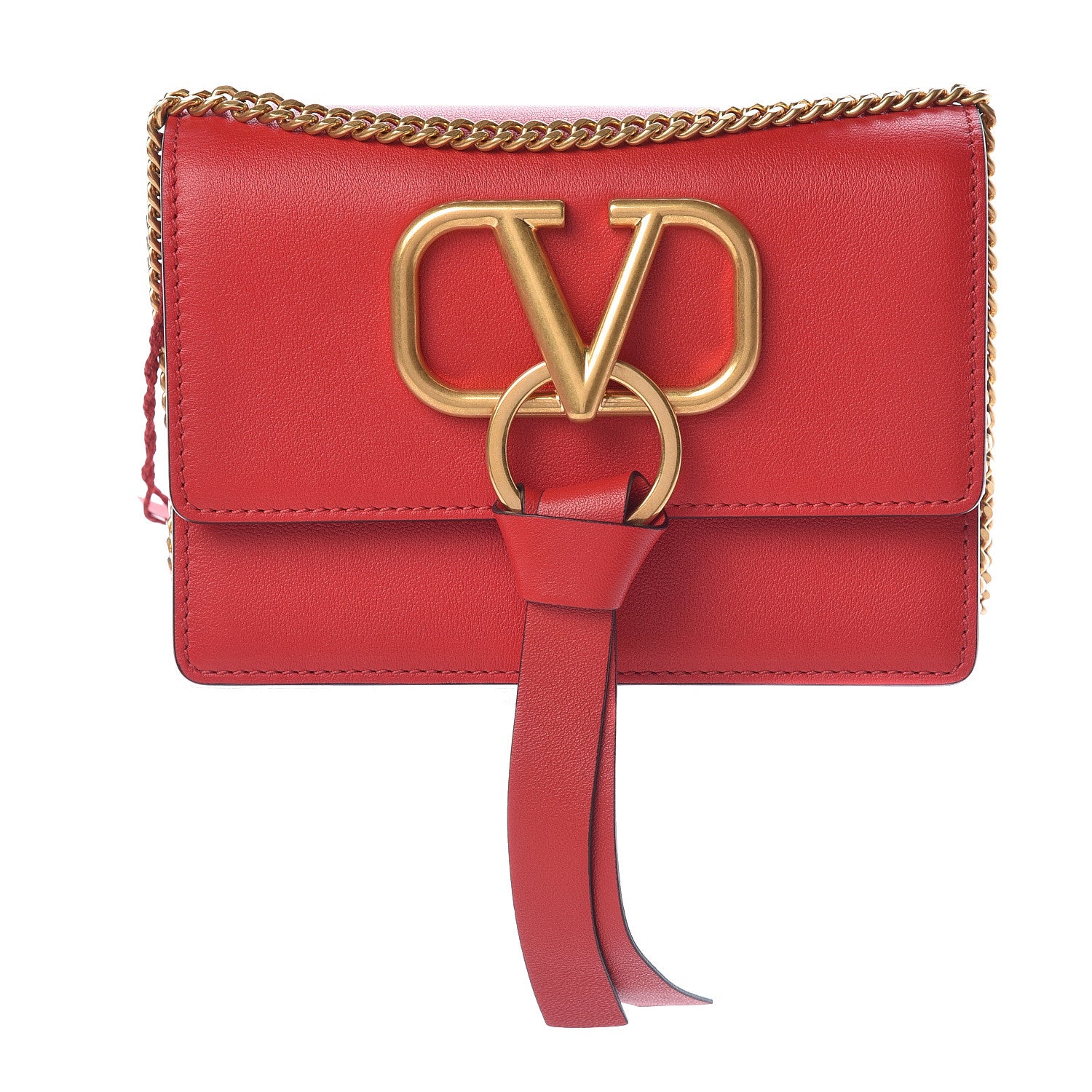 Valentino Garavani Smooth Calfskin Mini Vring Crossbody Bag Rouge Pur 1 of 11
