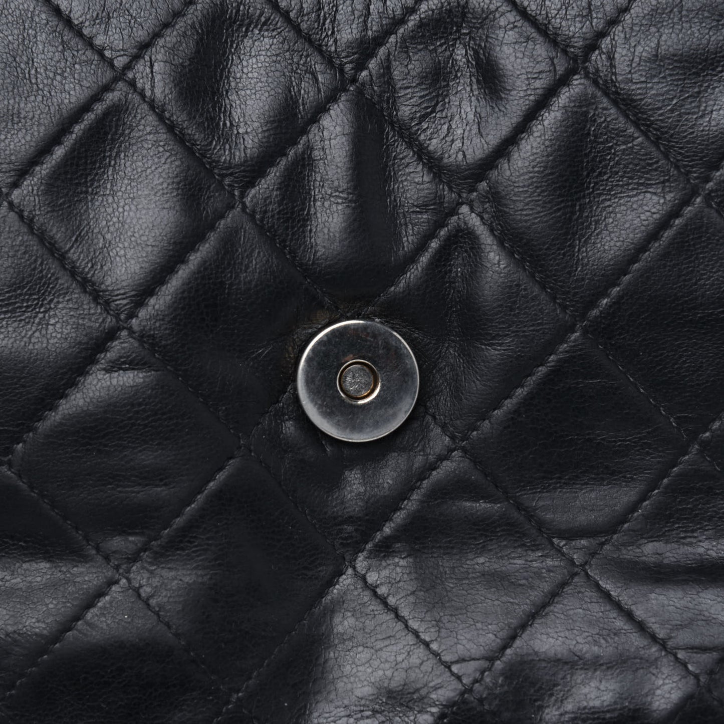 Lambskin Quilted Small Tassel Single Flap Black