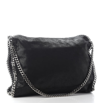 Stella McCartney Embellished Shaggy Deer Small Falabella Fold Over Tote Black 2 of 8