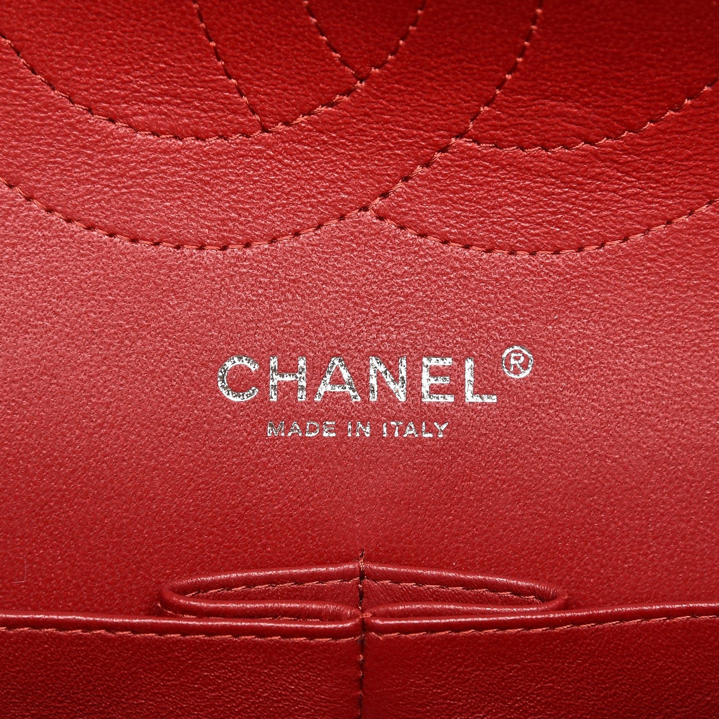 Caviar Quilted Jumbo Double Flap Red