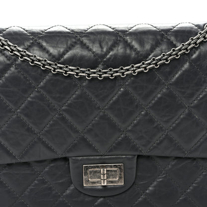 Chanel Aged Calfskin Quilted 2.55 Reissue 227 Flap Dark Grey 8 of 10