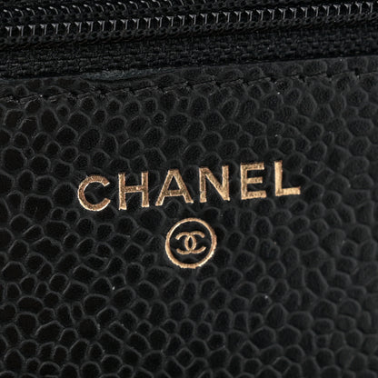 Chanel Caviar Quilted Wallet on Chain WOC Black 6 of 13