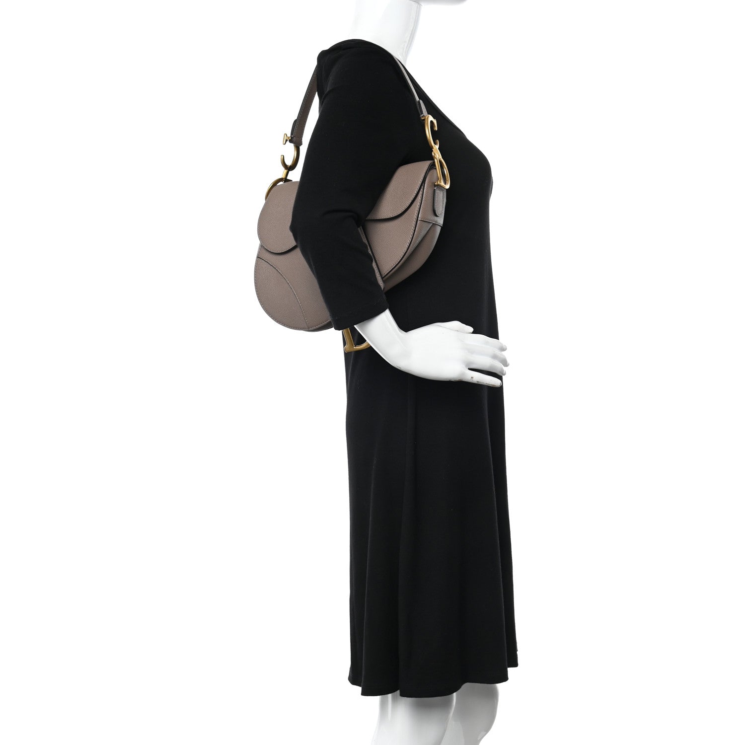 Christian Dior Grained Calfskin Saddle Bag Fard 2 of 9