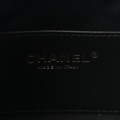 Chanel Tweed Quilted Mini Chanel 25 Handbag Black 6 of 11